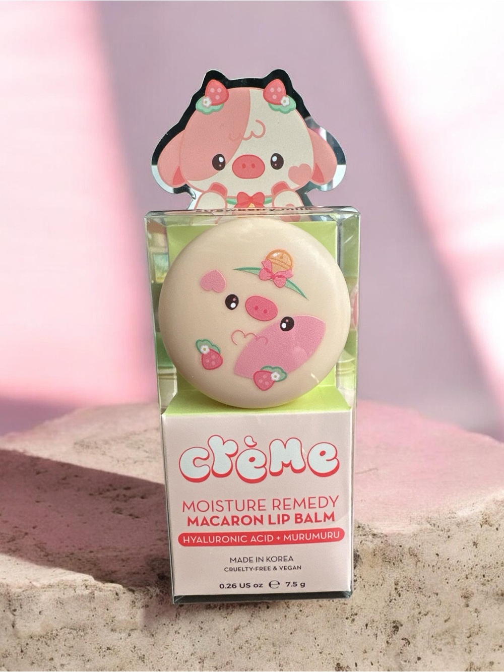 The Crème Ahop Moisture Remedy Macaron Lip Balm